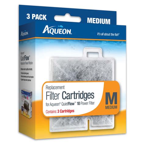 aqueon replacement filter cartridges medium - 6 pack|aqueon 10 gallon filter cartridge.